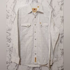Larry Mahan Cowboy Collection Western Shirt Mens Size XXL Pearl Snap Paisley